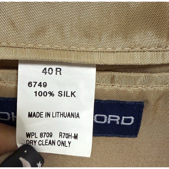 John Ashford 100% Silk Men’s Blazer Sport Coat 40R - Picture 4 of 7